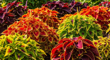 Colorful Garden Nature and Organic Farming Background.