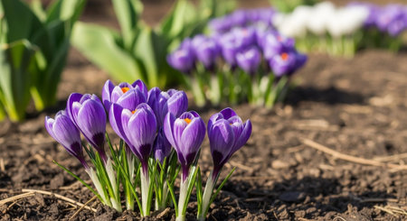 Colorful Garden Nature and Organic Farming Background.