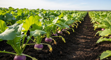 Colorful Garden Nature and Organic Farming Background.