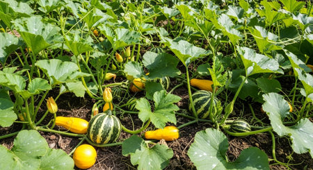 Colorful Garden Nature and Organic Farming Background.