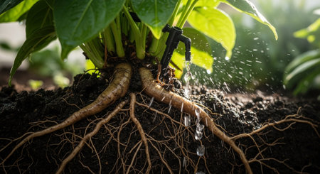 Colorful Garden Nature and Organic Farming Background.