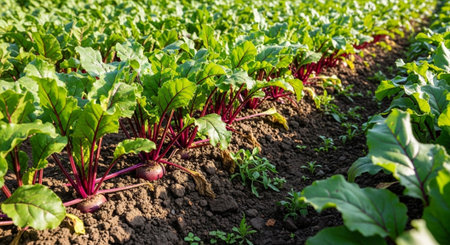 Colorful Garden Nature and Organic Farming Background.