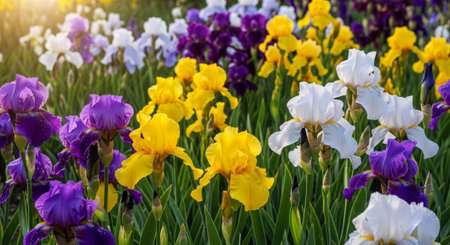 Colorful Garden Nature and Organic Farming Background.