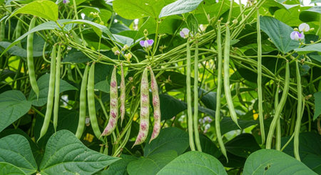 Colorful Garden Nature and Organic Farming Background.