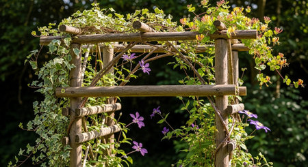 Colorful Garden Nature and Organic Farming Background.