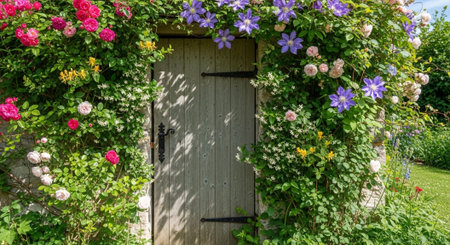 Colorful Garden Nature and Organic Farming Background.