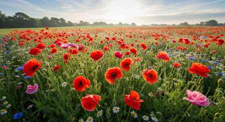 Colorful Garden Nature and Organic Farming Background.