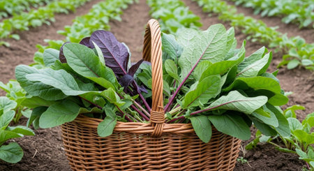 Colorful Garden Nature and Organic Farming Background.