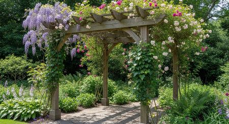 Colorful Garden Nature and Organic Farming Background.