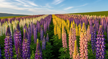 Colorful Garden Nature and Organic Farming Background.