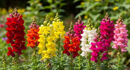 Colorful Garden Nature and Organic Farming Background.