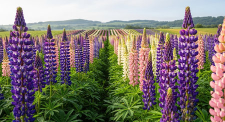 Colorful Garden Nature and Organic Farming Background.