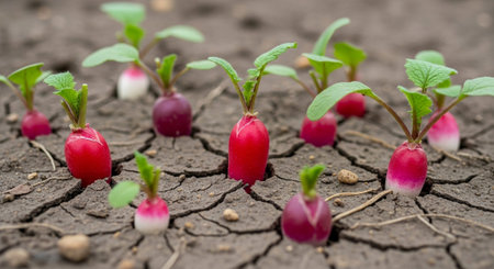 Colorful Garden Nature and Organic Farming Background.