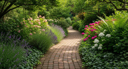 Colorful Garden Nature and Organic Farming Background.