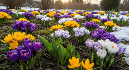 Colorful Garden Nature and Organic Farming Background.