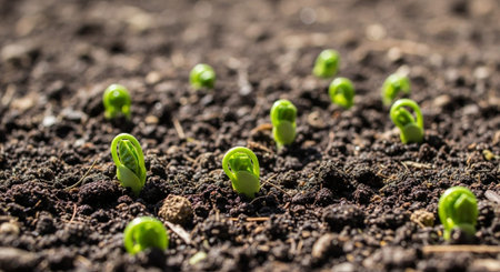 Colorful Garden Nature and Organic Farming Background.