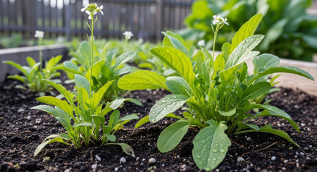 Colorful Garden Nature and Organic Farming Background.