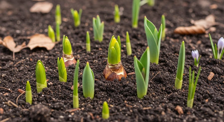 Colorful Garden Nature and Organic Farming Background.