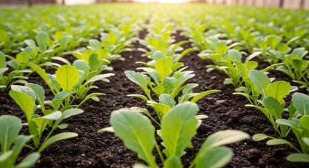 Colorful Garden Nature and Organic Farming Background.