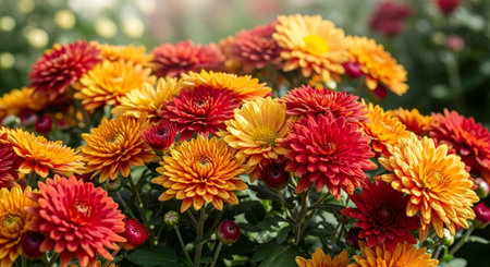 Colorful Garden Nature and Organic Farming Background.