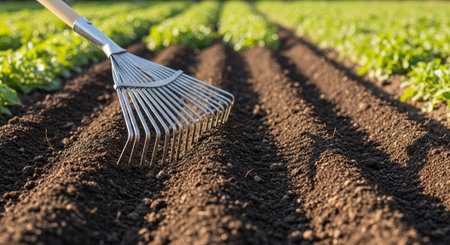 Colorful Garden Nature and Organic Farming Background.