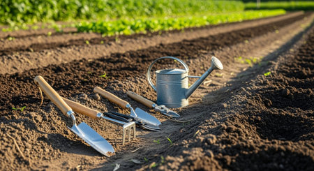 Colorful Garden Nature and Organic Farming Background.