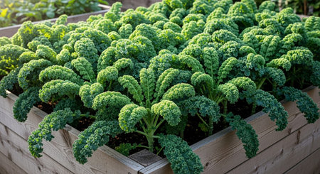 Colorful Garden Nature and Organic Farming Background.