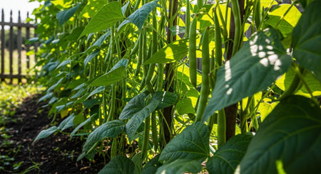 Colorful Garden Nature and Organic Farming Background.