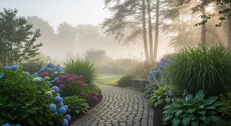 Colorful Garden Nature and Organic Farming Background.