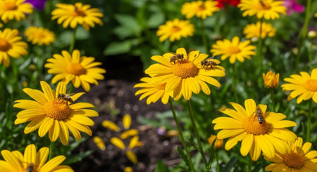 Colorful Garden Nature and Organic Farming Background.