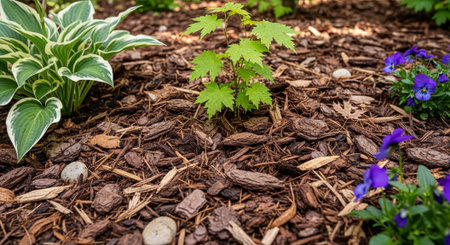 Colorful Garden Nature and Organic Farming Background.