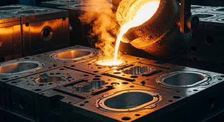Advanced Industrial Factory and Energy Production Facility with Modern Machinery and Infrastructure.