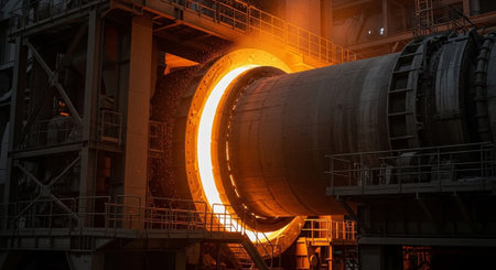 Advanced Industrial Factory and Energy Production Facility with Modern Machinery and Infrastructure.