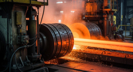 Advanced Industrial Factory and Energy Production Facility with Modern Machinery and Infrastructure.