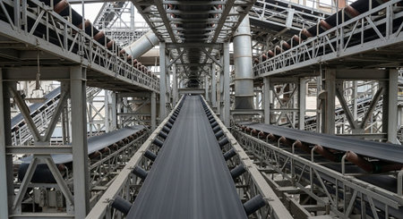 Advanced Industrial Factory and Energy Production Facility with Modern Machinery and Infrastructure.