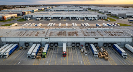Advanced Industrial Factory and Energy Production Facility with Modern Machinery and Infrastructure.