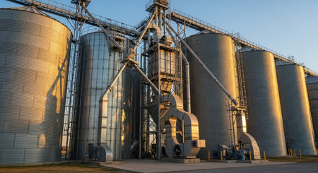 Advanced Industrial Factory and Energy Production Facility with Modern Machinery and Infrastructure.