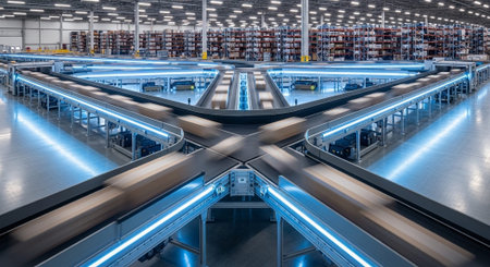 Advanced Industrial Factory and Energy Production Facility with Modern Machinery and Infrastructure.
