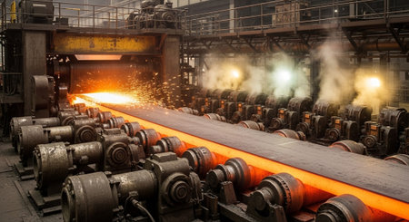 Advanced Industrial Factory and Energy Production Facility with Modern Machinery and Infrastructure.