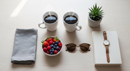 Cozy Minimalist Interior and Lifestyle Background.