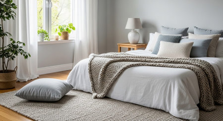 Cozy Minimalist Interior and Lifestyle Background.