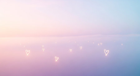 Glowing Neon Hearts â€“ Romantic Love Backgrounds, Abstract Light Effects Collection.