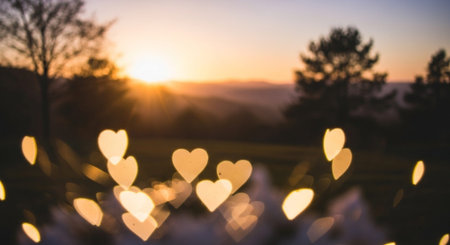 Glowing Neon Hearts â€“ Romantic Love Backgrounds, Abstract Light Effects Collection.