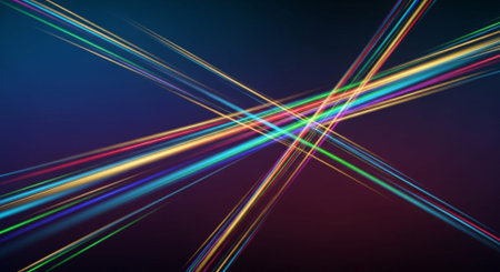 Abstract Futuristic Background with Neon Light and Modern Digital Design.