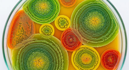 Futuristic Healthcare Technology and Medical Laboratory Innovation Background.