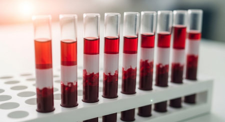 Futuristic Healthcare Technology and Medical Laboratory Innovation Background.