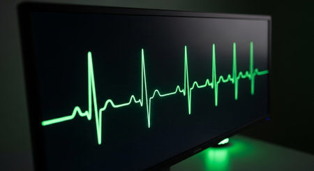 Futuristic Healthcare Technology and Medical Laboratory Innovation Background.