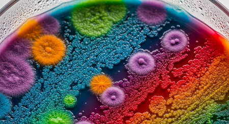 Futuristic Healthcare Technology and Medical Laboratory Innovation Background.