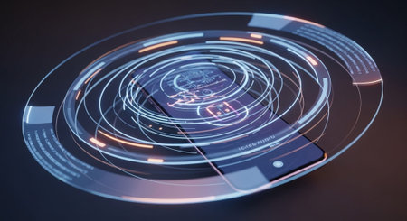 Futuristic AI Technology and Digital Innovation Concepts with Neon Light Effects.