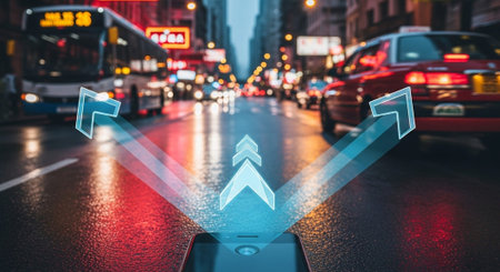 Futuristic AI Technology and Digital Innovation Concepts with Neon Light Effects.